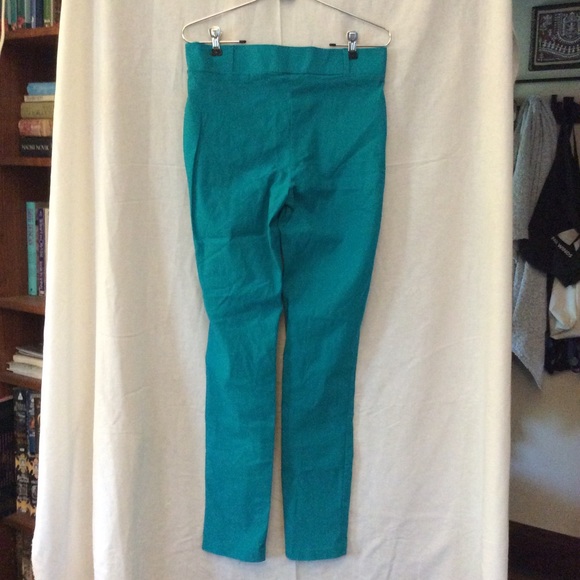 Teal slim fit capri trousers (trousers only) - Picture 3 of 3